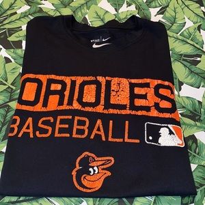 MLB Authentic The Nike Tee Dri-Fit Orioles Baseball Men's Shirt Size Medium